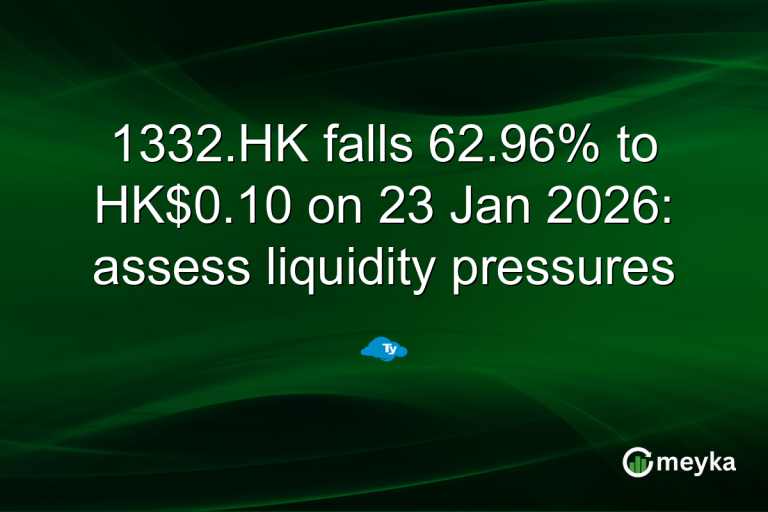 1332.HK falls 62.96% to HK$0.10 on 23 Jan 2026: assess liquidity pressures