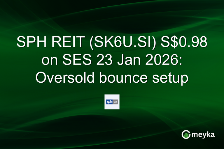 SPH REIT (SK6U.SI) S$0.98 on SES 23 Jan 2026: Oversold bounce setup