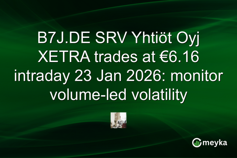 B7J.DE SRV Yhtiöt Oyj XETRA trades at €6.16 intraday 23 Jan 2026: monitor volume-led volatility