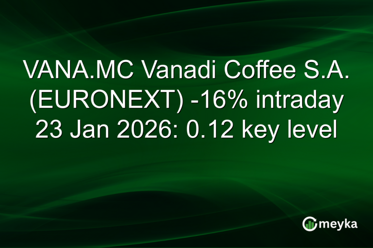 VANA.MC Vanadi Coffee S.A. (EURONEXT) -16% intraday 23 Jan 2026: 0.12 key level