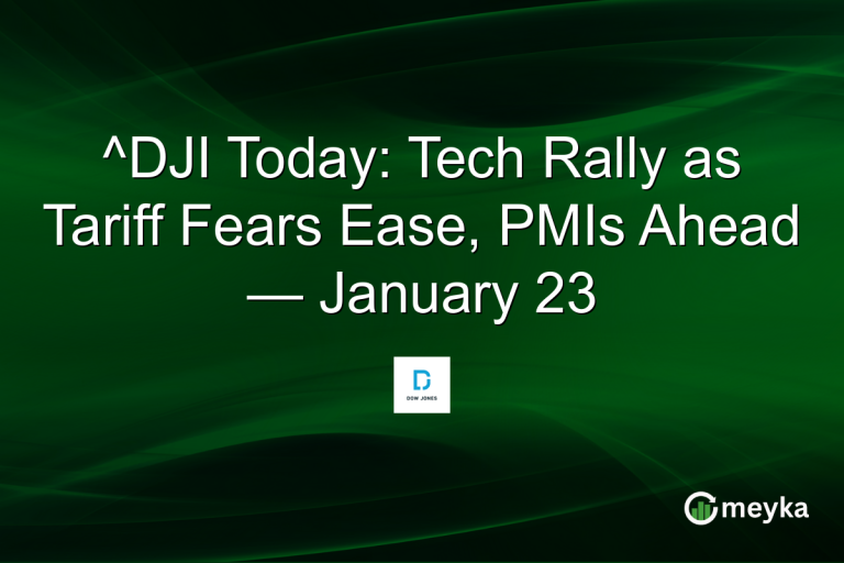 ^DJI Today: Tech Rally as Tariff Fears Ease, PMIs Ahead — January 23
