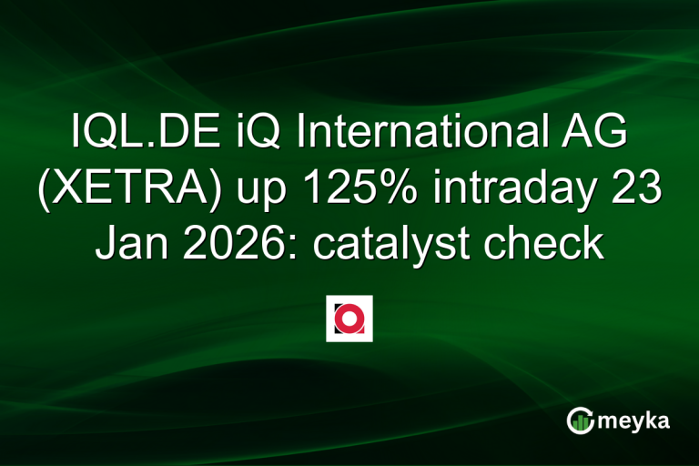 IQL.DE iQ International AG (XETRA) up 125% intraday 23 Jan 2026: catalyst check