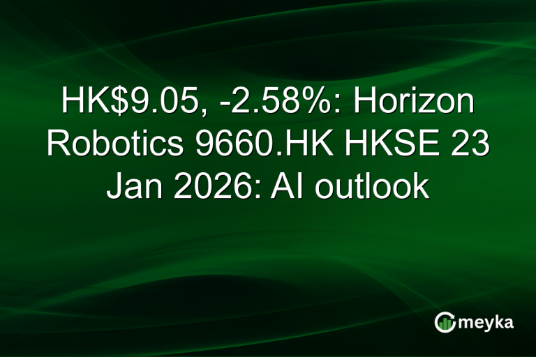 HK$9.05, -2.58%: Horizon Robotics 9660.HK HKSE 23 Jan 2026: AI outlook