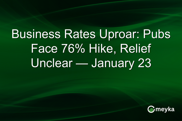 Business Rates Uproar: Pubs Face 76% Hike, Relief Unclear — January 23