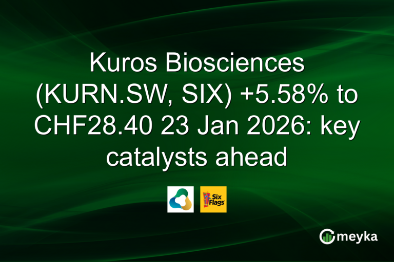 Kuros Biosciences (KURN.SW, SIX) +5.58% to CHF28.40 23 Jan 2026: key catalysts ahead