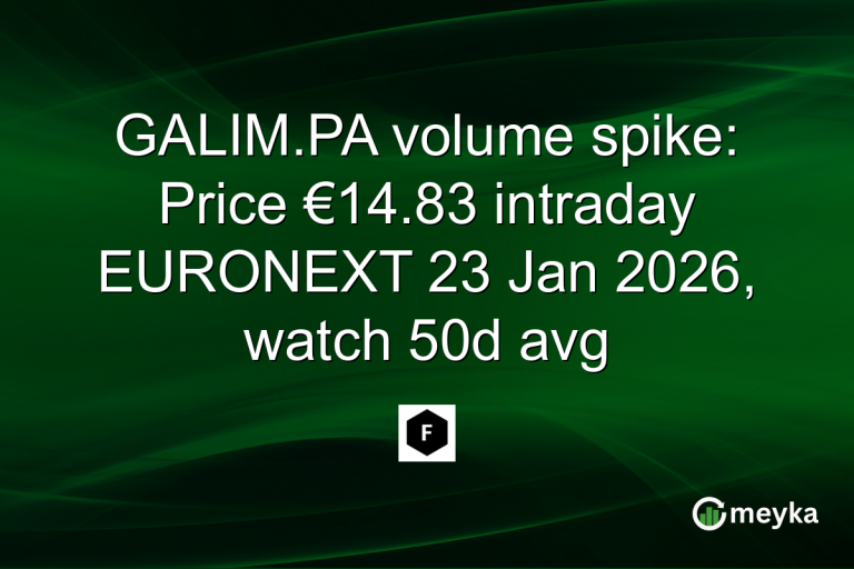 GALIM.PA volume spike: Price €14.83 intraday EURONEXT 23 Jan 2026, watch 50d avg