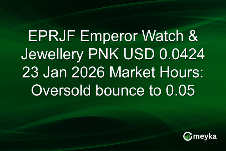 EPRJF Emperor Watch & Jewellery PNK USD 0.0424 23 Jan 2026 Market Hours: Oversold bounce to 0.05