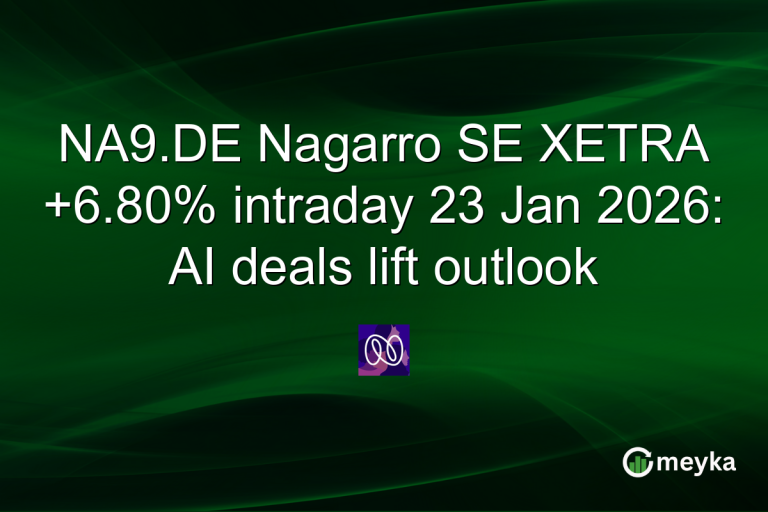 NA9.DE Nagarro SE XETRA +6.80% intraday 23 Jan 2026: AI deals lift outlook