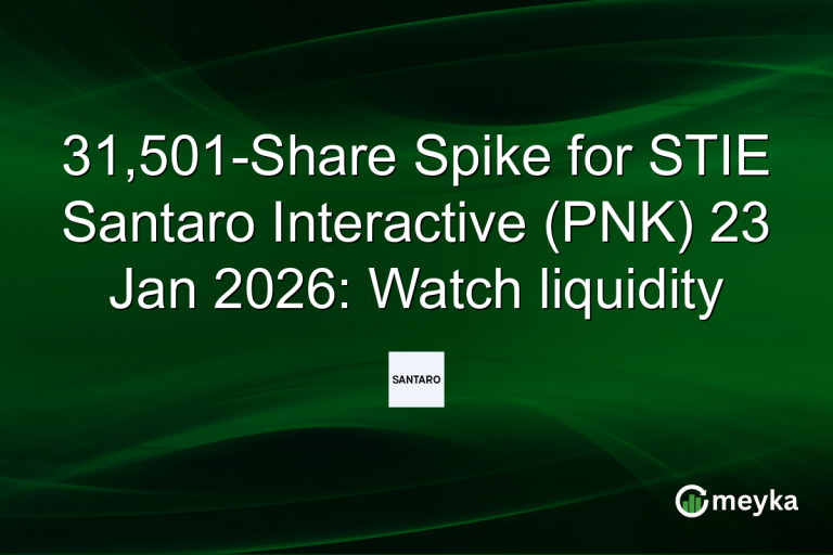 31,501-Share Spike for STIE Santaro Interactive (PNK) 23 Jan 2026: Watch liquidity