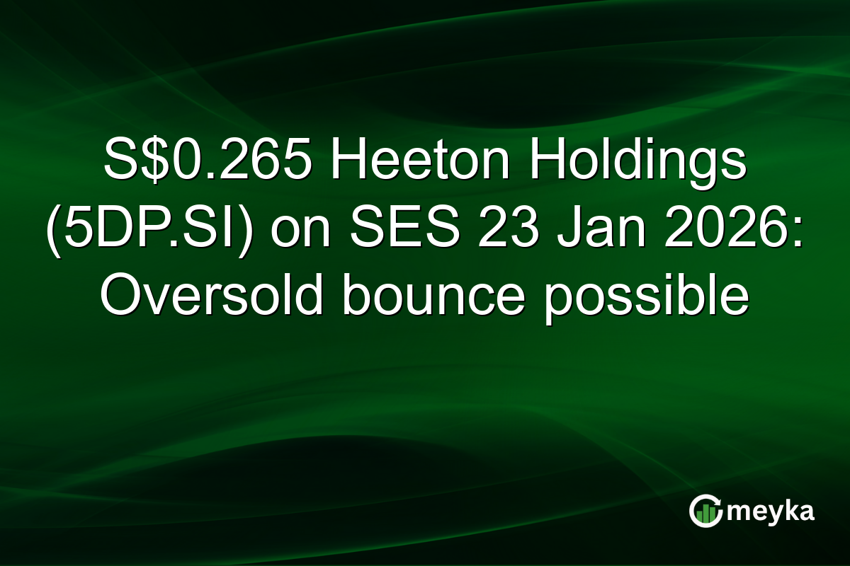 S$0.265 Heeton Holdings (5DP.SI) on SES 23 Jan 2026: Oversold bounce possible
