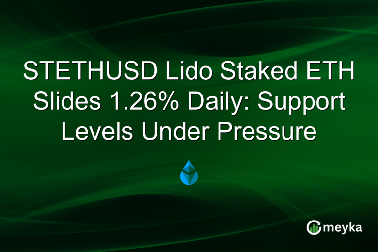 STETHUSD Lido Staked ETH Slides 1.26% Daily: Support Levels Under Pressure
