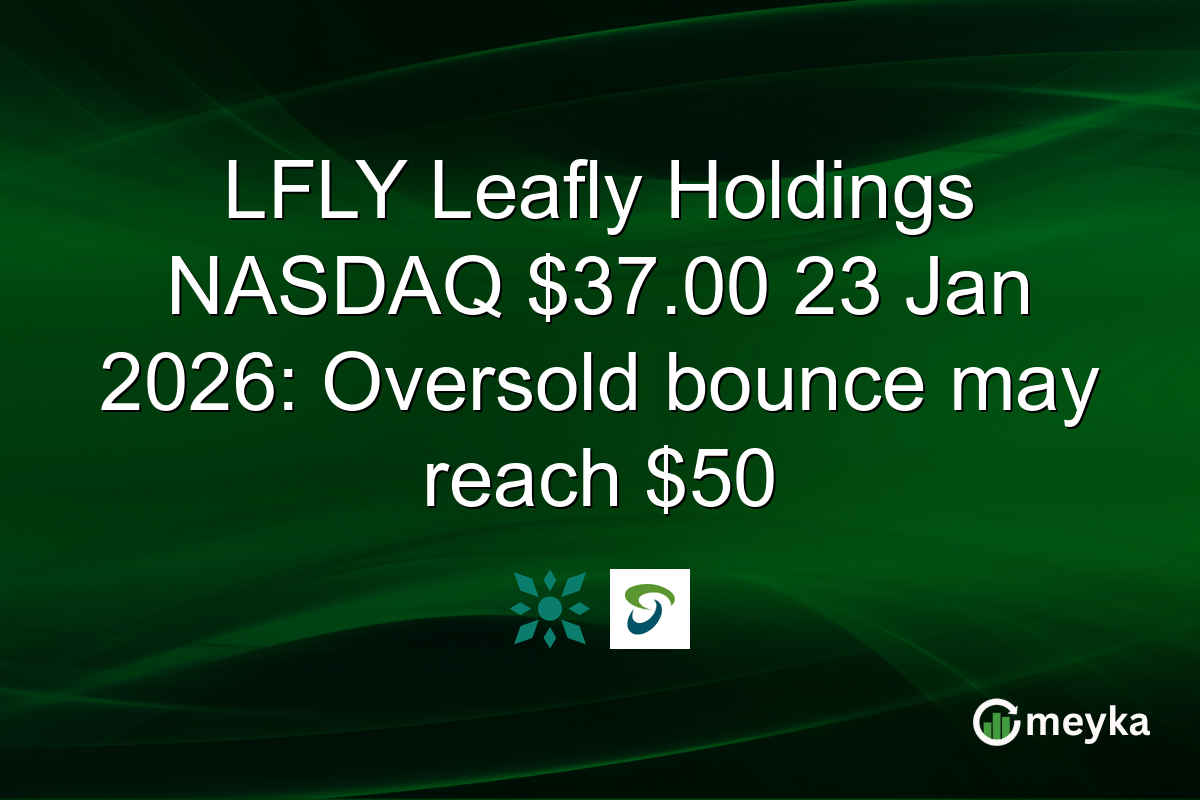 LFLY Leafly Holdings NASDAQ $37.00 23 Jan 2026: Oversold bounce may reach $50