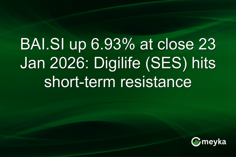 BAI.SI up 6.93% at close 23 Jan 2026: Digilife (SES) hits short-term resistance