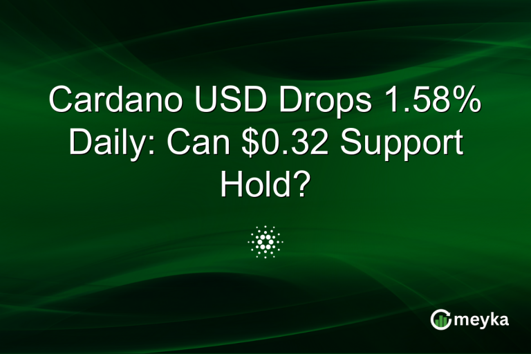 Cardano USD Drops 1.58% Daily: Can $0.32 Support Hold?