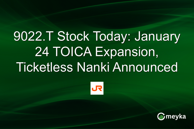 9022.T Stock Today: January 24 TOICA Expansion, Ticketless Nanki Announced