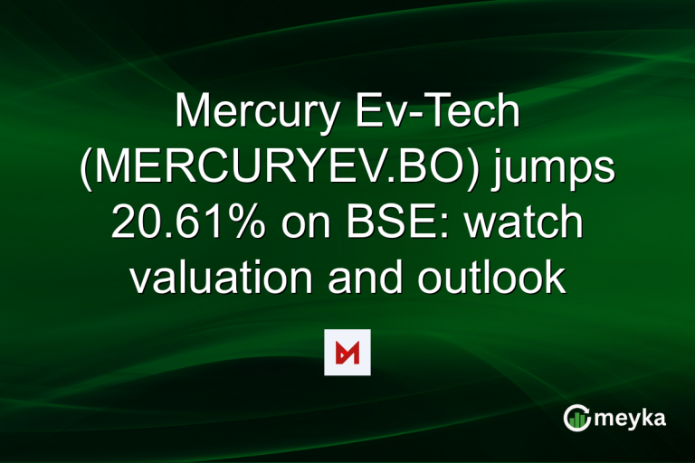 Mercury Ev-Tech (MERCURYEV.BO) jumps 20.61% on BSE: watch valuation and outlook