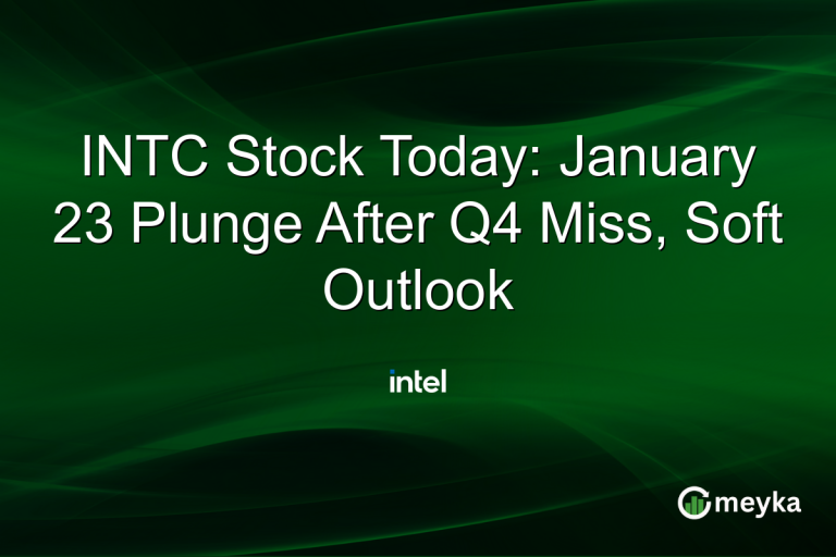 INTC Stock Today: January 23 Plunge After Q4 Miss, Soft Outlook