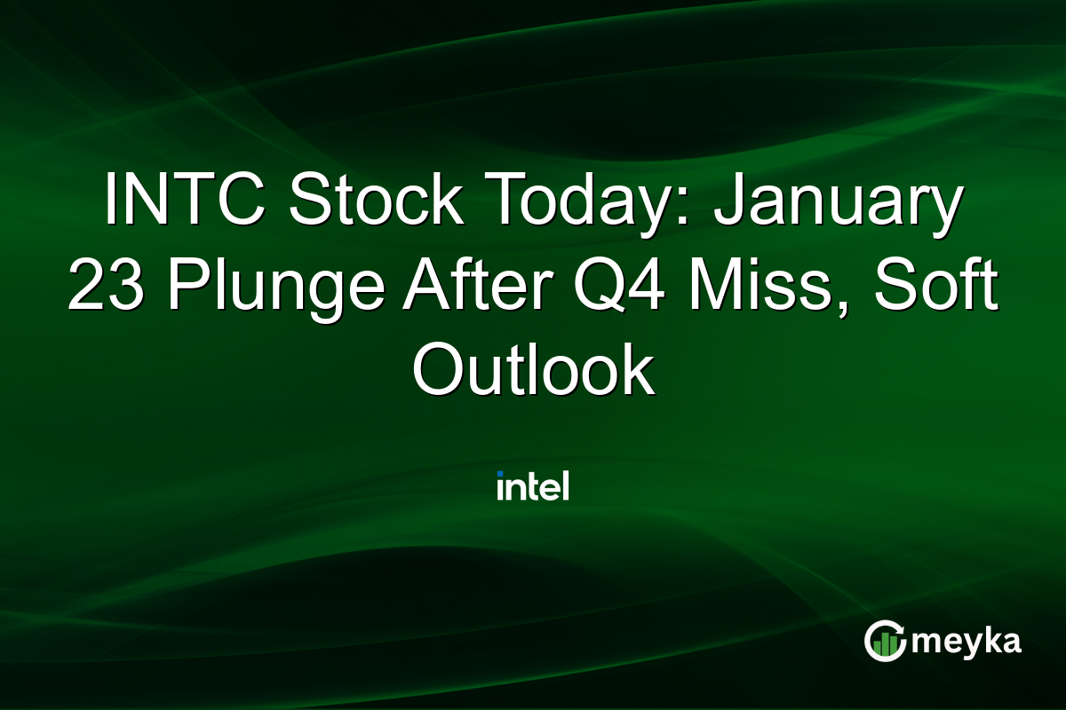 INTC Stock Today: January 23 Plunge After Q4 Miss, Soft Outlook