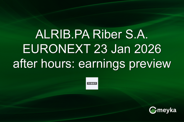 ALRIB.PA Riber S.A. EURONEXT 23 Jan 2026 after hours: earnings preview