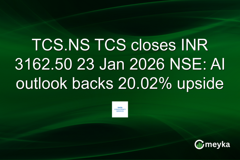 TCS.NS TCS closes INR 3162.50 23 Jan 2026 NSE: AI outlook backs 20.02% upside