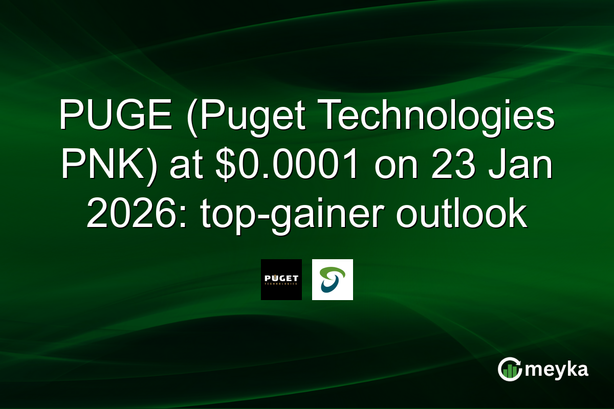 PUGE (Puget Technologies PNK) at $0.0001 on 23 Jan 2026: top-gainer outlook