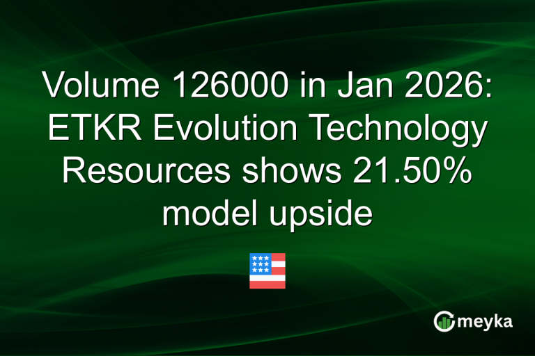 Volume 126000 in Jan 2026: ETKR Evolution Technology Resources shows 21.50% model upside