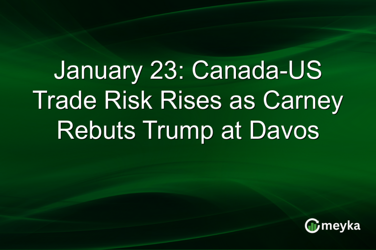 January 23: Canada-US Trade Risk Rises as Carney Rebuts Trump at Davos