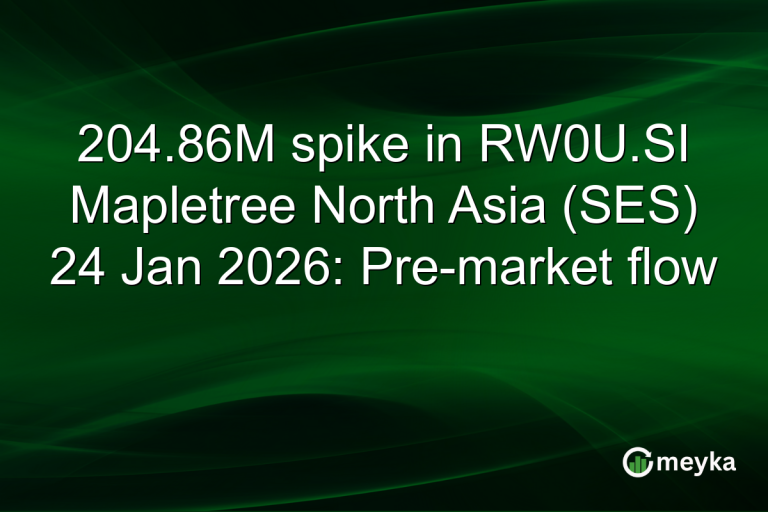 204.86M spike in RW0U.SI Mapletree North Asia (SES) 24 Jan 2026: Pre-market flow