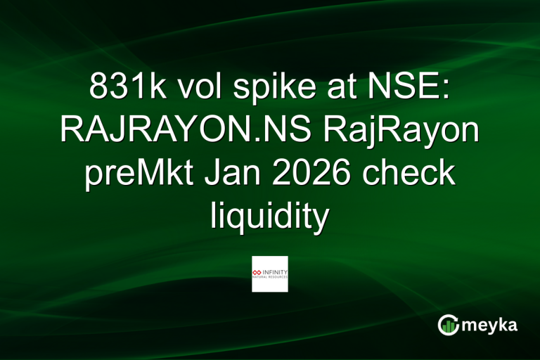 831k vol spike at NSE: RAJRAYON.NS RajRayon preMkt Jan 2026 check liquidity