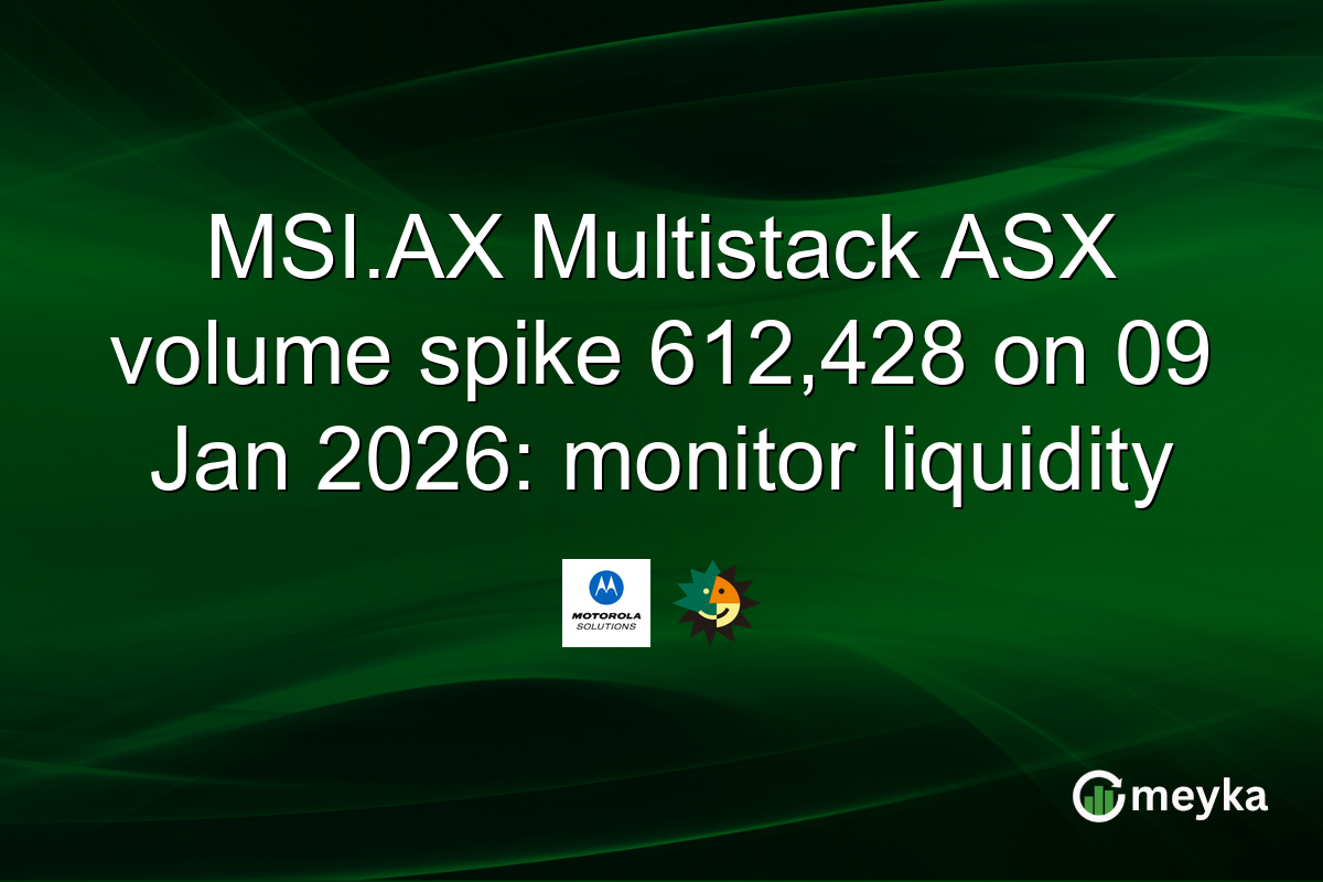 MSI.AX Multistack ASX volume spike 612,428 on 09 Jan 2026: monitor liquidity