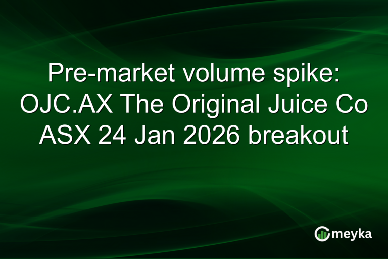 Pre-market volume spike: OJC.AX The Original Juice Co ASX 24 Jan 2026 breakout