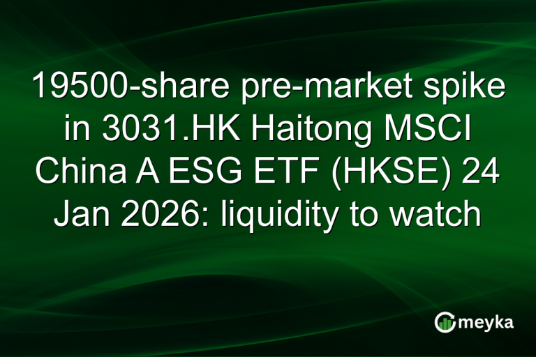 19500-share pre-market spike in 3031.HK Haitong MSCI China A ESG ETF (HKSE) 24 Jan 2026: liquidity to watch