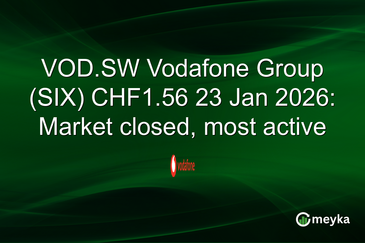 VOD.SW Vodafone Group (SIX) CHF1.56 23 Jan 2026: Market closed, most active