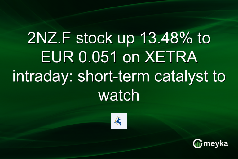 2NZ.F stock up 13.48% to EUR 0.051 on XETRA intraday: short-term catalyst to watch