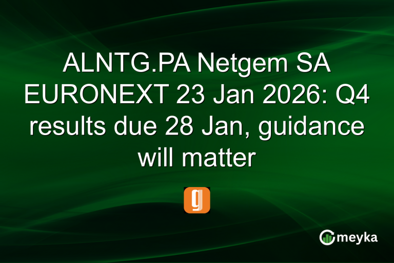 ALNTG.PA Netgem SA EURONEXT 23 Jan 2026: Q4 results due 28 Jan, guidance will matter
