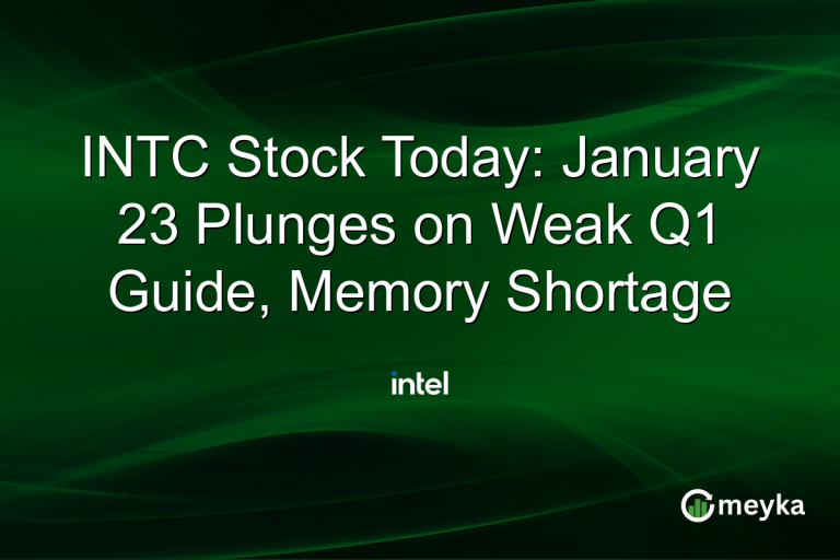 INTC Stock Today: January 23 Plunges on Weak Q1 Guide, Memory Shortage