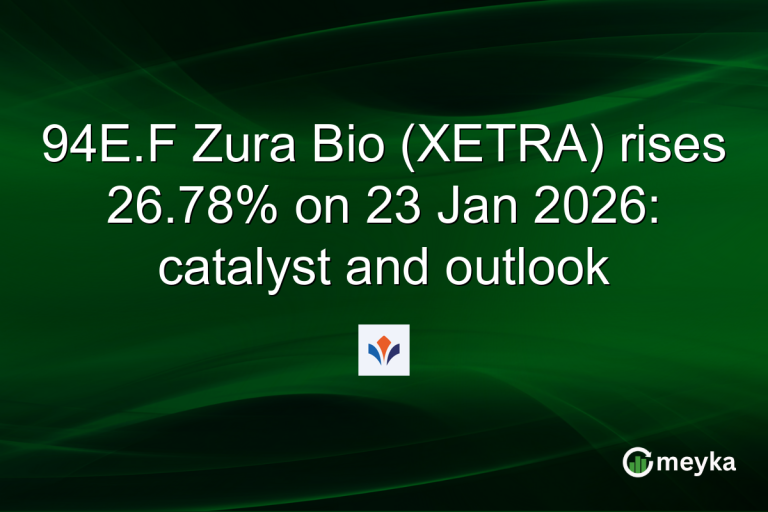 94E.F Zura Bio (XETRA) rises 26.78% on 23 Jan 2026: catalyst and outlook