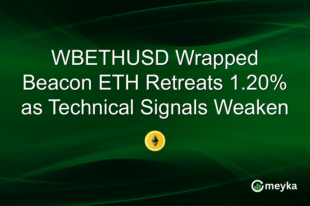 WBETHUSD Wrapped Beacon ETH Retreats 1.20% as Technical Signals Weaken