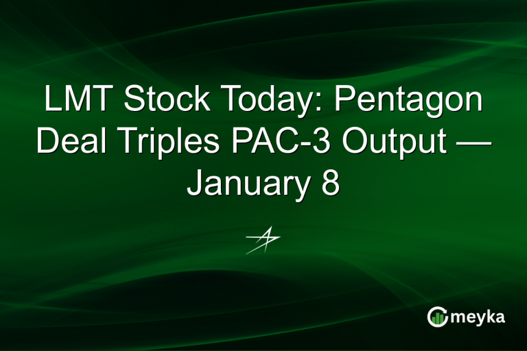 LMT Stock Today: Pentagon Deal Triples PAC-3 Output — January 8
