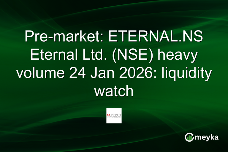 Pre-market: ETERNAL.NS Eternal Ltd. (NSE) heavy volume 24 Jan 2026: liquidity watch