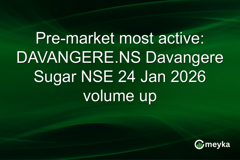Pre-market most active: DAVANGERE.NS Davangere Sugar NSE 24 Jan 2026 volume up