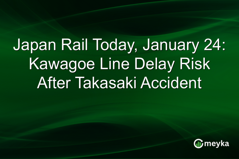 Japan Rail Today, January 24: Kawagoe Line Delay Risk After Takasaki Accident