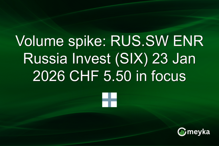 Volume spike: RUS.SW ENR Russia Invest (SIX) 23 Jan 2026 CHF 5.50 in focus