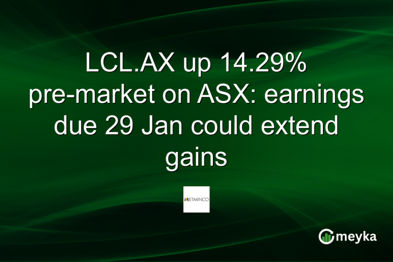 LCL.AX up 14.29% pre-market on ASX: earnings due 29 Jan could extend gains