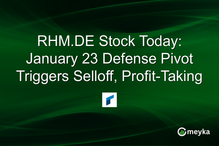 RHM.DE Stock Today: January 23 Defense Pivot Triggers Selloff, Profit-Taking