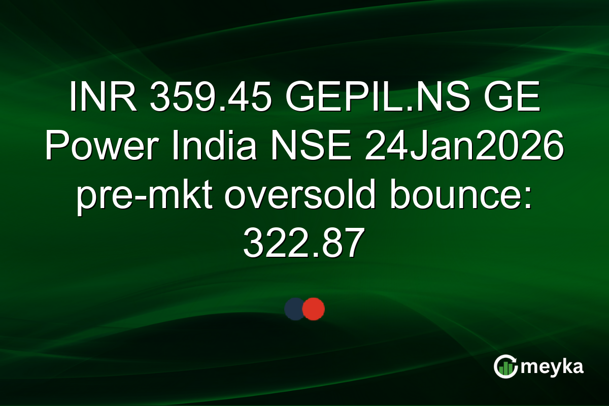 INR 359.45 GEPIL.NS GE Power India NSE 24Jan2026 pre-mkt oversold bounce: 322.87