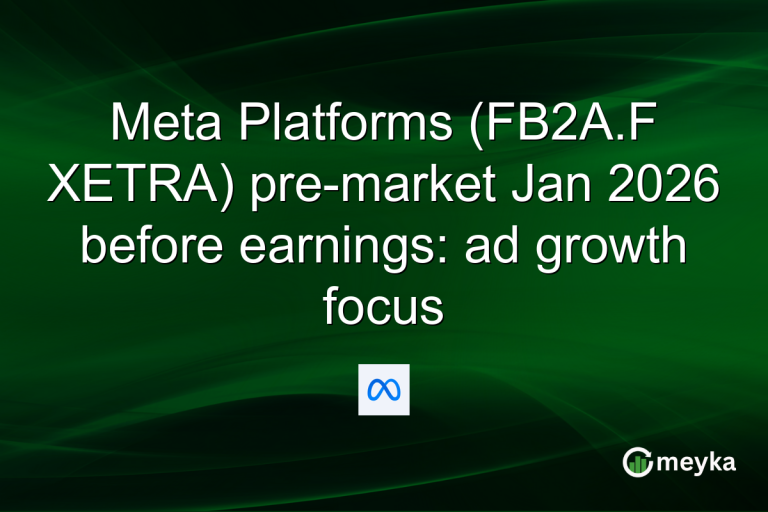 Meta Platforms (FB2A.F XETRA) pre-market Jan 2026 before earnings: ad growth focus