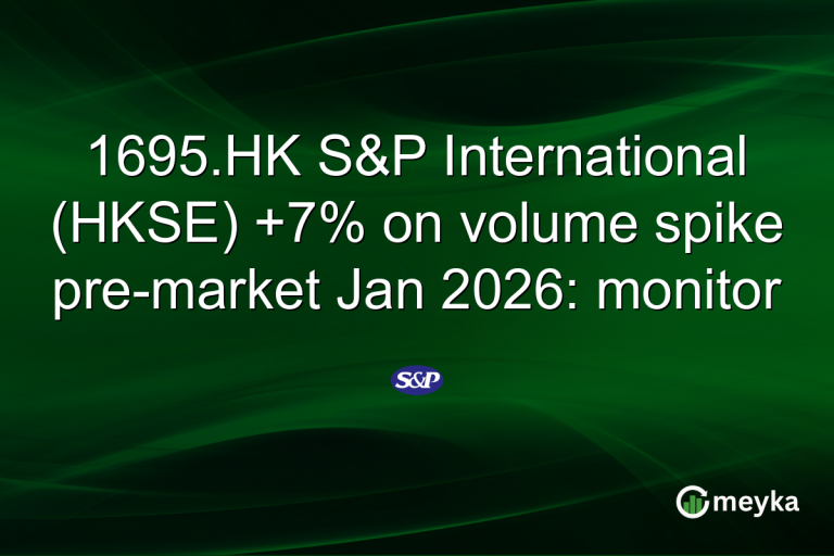 1695.HK S&P International (HKSE) +7% on volume spike pre-market Jan 2026: monitor