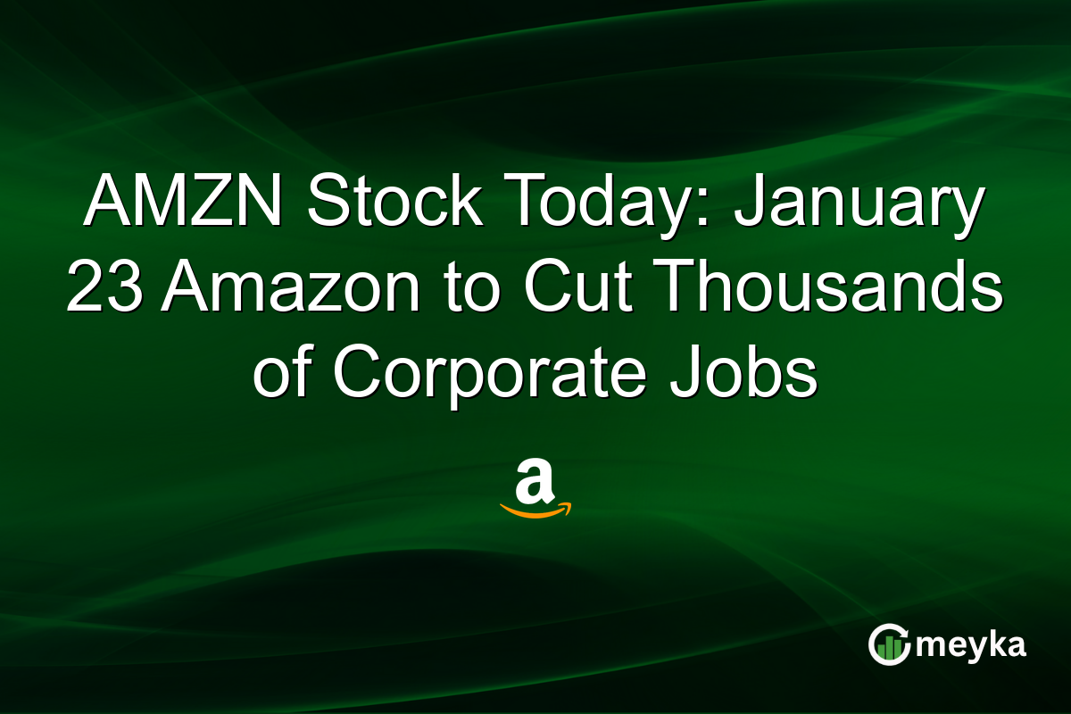 AMZN Stock Today: January 23 Amazon to Cut Thousands of Corporate Jobs