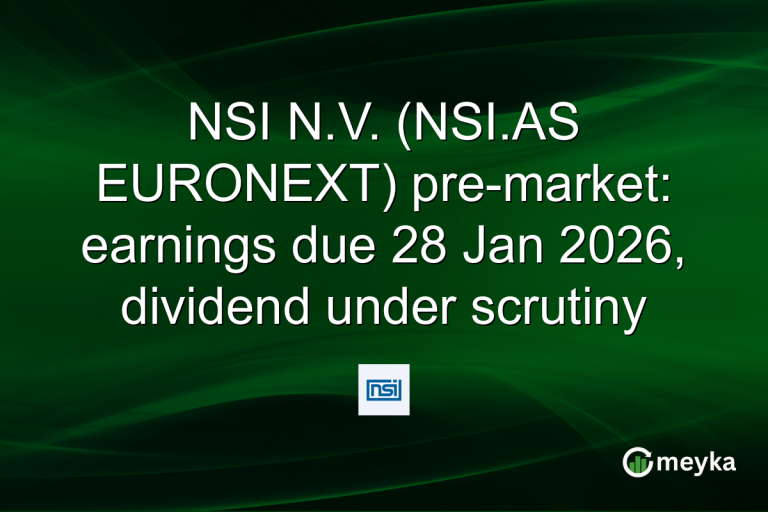 NSI N.V. (NSI.AS EURONEXT) pre-market: earnings due 28 Jan 2026, dividend under scrutiny